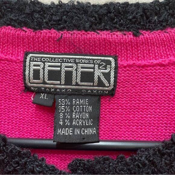 VINTAGE BEREK BORN‎ TO SHOP EMBROIDERED AND EMBELLISHED SWEATER IN PINK - Picture 7 of 11